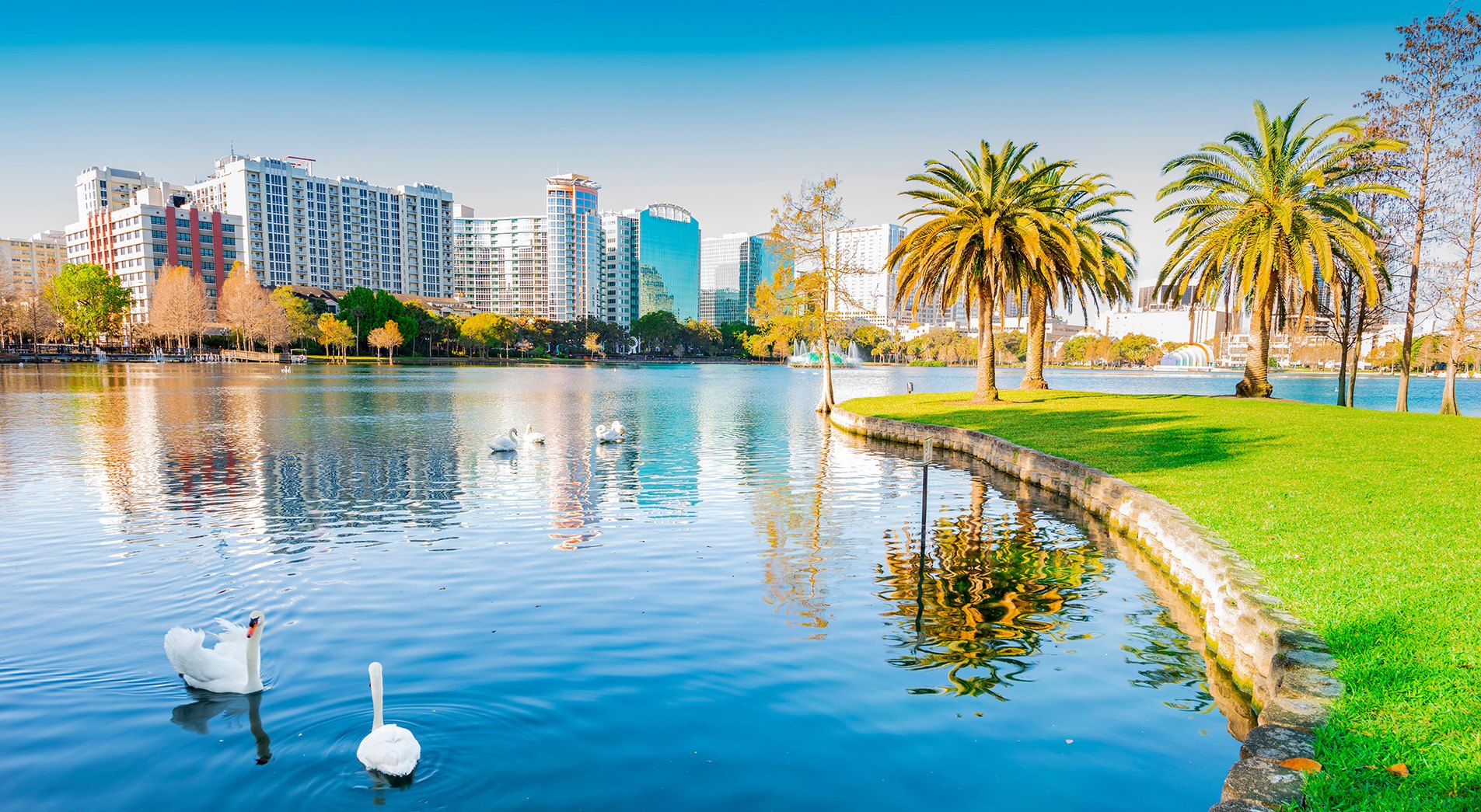 Orlando Florida-lake-park